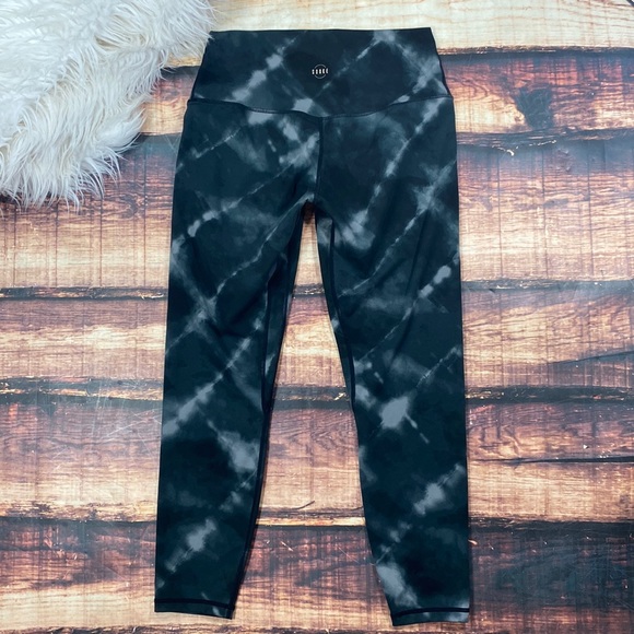 souke Pants - RELISTED Souke Tie Dye Black Leggings Athletic - Yoga Pants Cycling